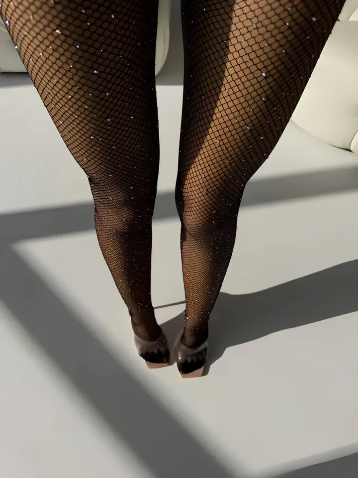 SÉRAPHINE CRYSTAL SHEER BODY STOCKING