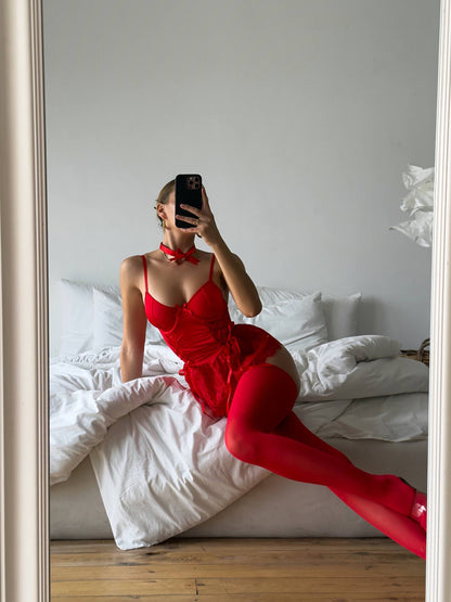 BIANA PREMIUM BABYDOLL RED