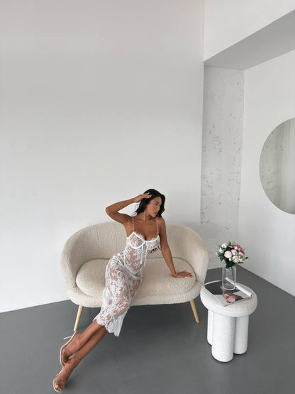 SERENA LACE SLIP DRESS