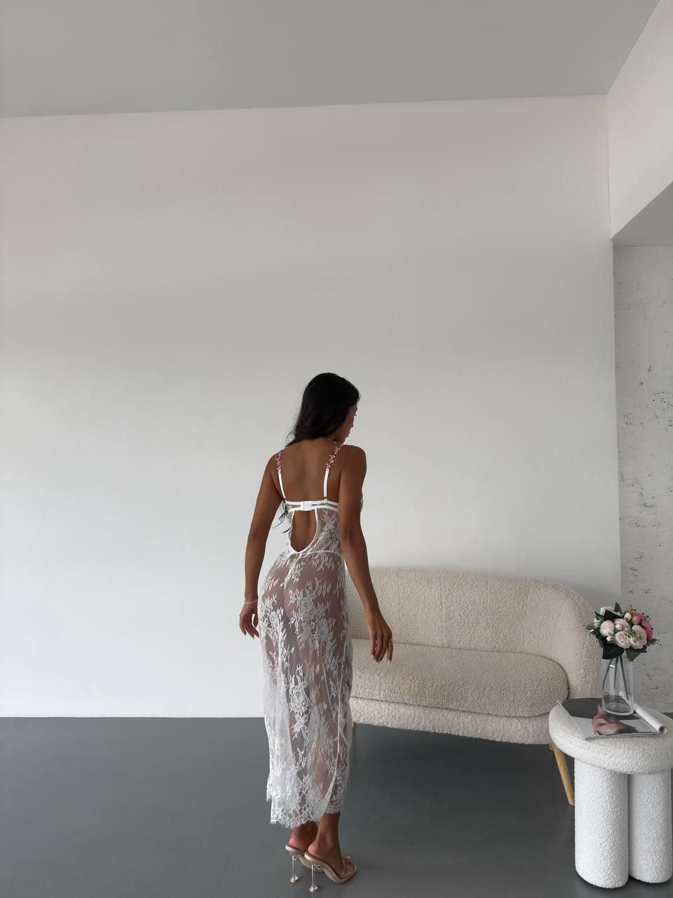 SERENA LACE SLIP DRESS