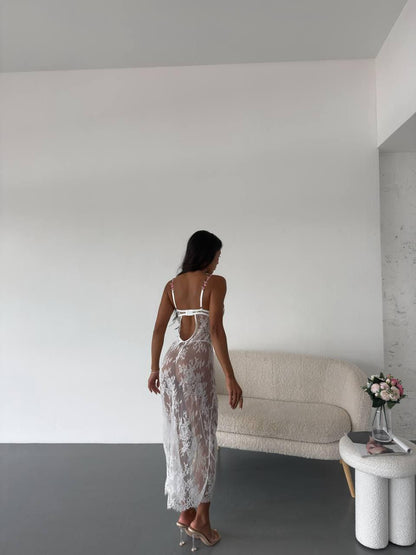 SERENA LACE SLIP DRESS