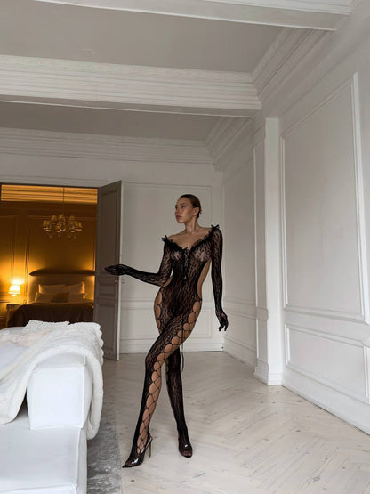 ÉCLIPSE MAISON LACE BODYSTOCKING