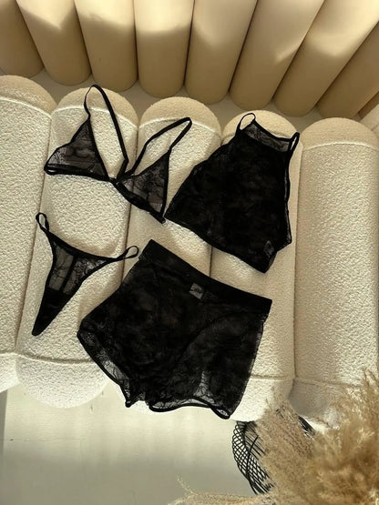 AURA LACE SHORT SET