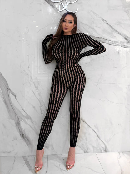 CALISTA WAVE LACE JUMPSUIT 8072